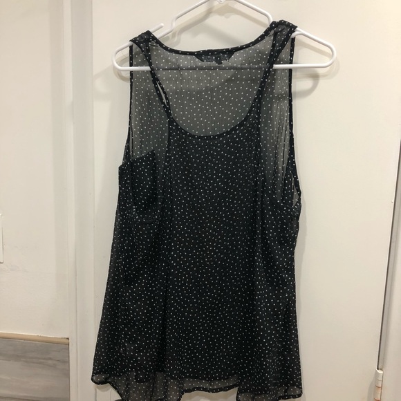 Sheer Polka Dot Top 3X - Picture 2 of 3